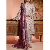 Aiza & Momina Digital Printed Chikankari Embroidered Unstitched 3Pcs Suit - 26