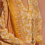 Aiza & Momina Digital Printed Chikankari Embroidered Unstitched 3Pcs Suit - 32