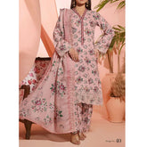 Aiza & Momina Digital Printed Chikankari Embroidered Unstitched 3Pcs Suit - 40