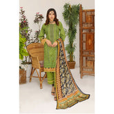 Bakht Lawn Digital Printed Embroidered Chicken Kari 3Pcs Unstitched Suit - EKR-8049