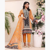 Esra Lawn Digital Printed Embroidered 3Pcs Unstitched Suit - 10