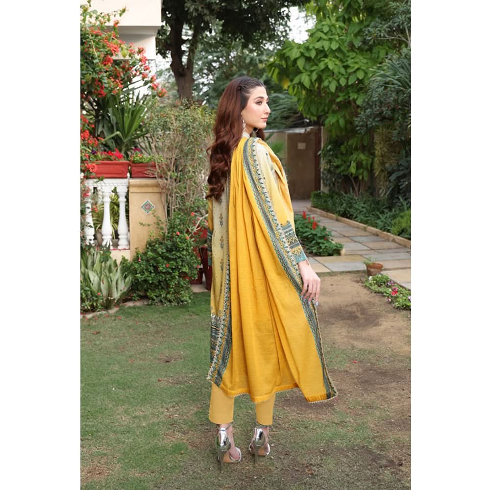 Schick Satrangi Luxury Embroidered Unstitched 3Pcs Suit - 6