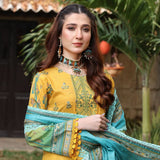 Schick Satrangi Luxury Embroidered Unstitched 3Pcs Suit - 4