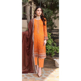 Schick Satrangi Luxury Embroidered Unstitched 3Pcs Suit - 5
