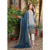 Schick Satrangi Luxury Embroidered Unstitched 3Pcs Suit - 1