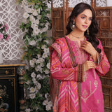 Bin Hameed Rim Jim Lawn Premium Printed Embroidered Unstitched 3Pcs Suit - SF-58