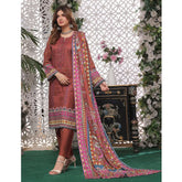Bin Hameed Rim Jim Lawn Premium Printed Embroidered Unstitched 3Pcs Suit - SF-59