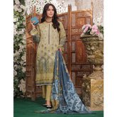 Bin Hameed Rim Jim Lawn Premium Printed Embroidered Unstitched 3Pcs Suit - RAY-60