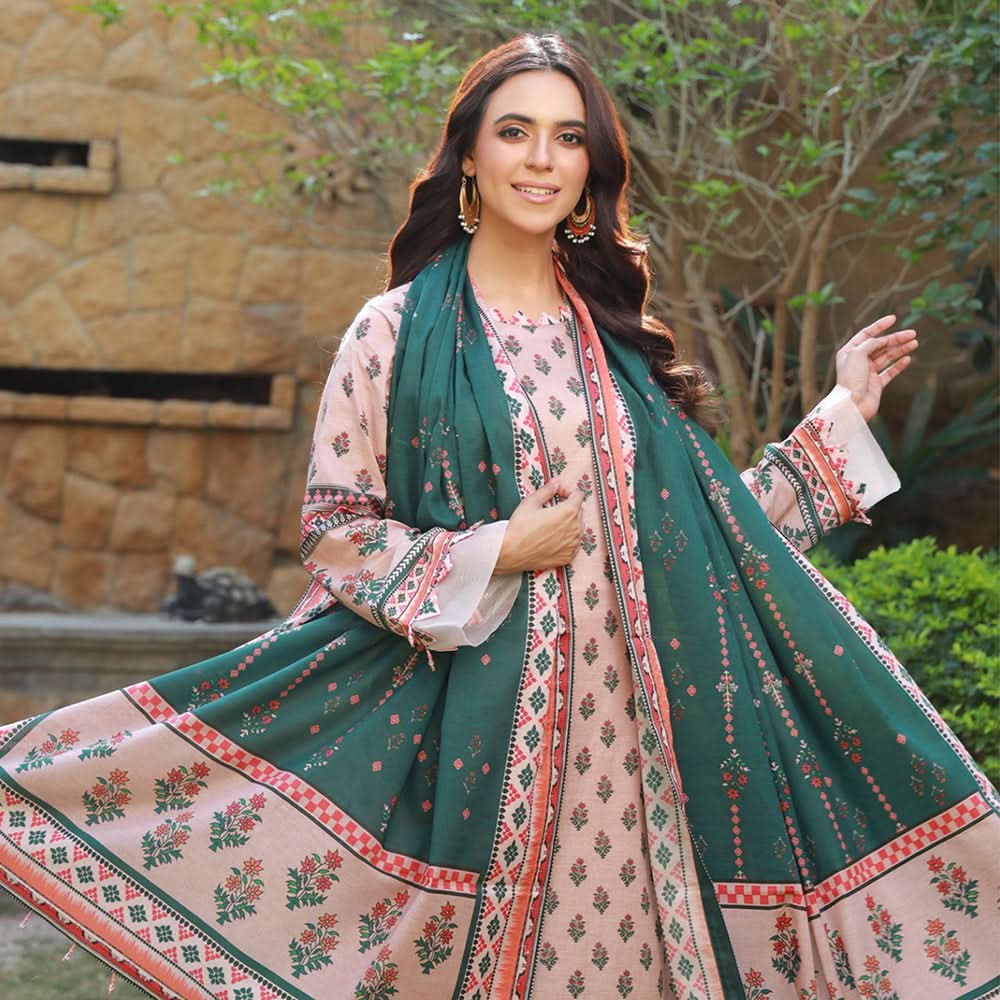 Schick Dr Print Lawn Unstitched 3Pcs Suit - 1