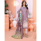Bin Hameed Mallika Lawn Printed Embroidered Unstitched 3Pcs Suit - TS-63
