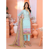 Bin Hameed Mallika Lawn Printed Embroidered Unstitched 3Pcs Suit - TS-56