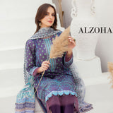 Al Zohaib Sun Shine Bliss Lawn Printed 3Pcs Unstitched Suit - 12