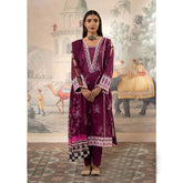 Al Zohaib Sun Shine Chikankari Lawn Printed Suit 3Pcs Unstitched Suit - 12