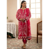 Al Zohaib Sun Shine Chikankari Lawn Printed Suit 3Pcs Unstitched Suit - 7