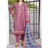Vs Signature Printed Lawn Unstitched Suit 3Pcs - 340