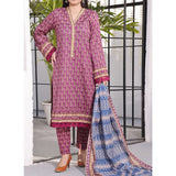 Vs Signature Printed Lawn Unstitched Suit 3Pcs - 340