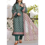 Vs Signature Printed Lawn Unstitched Suit 3Pcs - 344