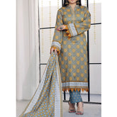 Vs Signature Printed Lawn Unstitched Suit 3Pcs - 345