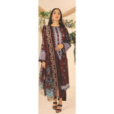Rashid Shajar Printed Lawn Unstitched 3Pcs Suit With Embroidered Dupatta - 7737