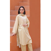 Rashid Samar Printed Embroidered Lawn Unstitched 3Pcs Suit - 8154