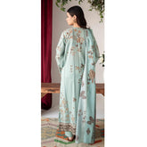 Rashid Bareeha Printed Lawn Embroidered Unstitched 3Pcs Suit - 8679