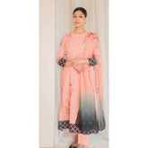 Rashid California Printed Embroidered Lawn Unstitched 3Pcs Suit - 8187