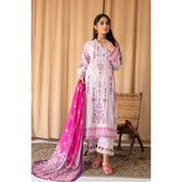 Rashid Chandni Printed Embroidered Lawn Unstitched 3Pcs Suit - 8032