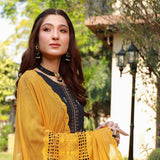 Schick Oodhni Lawn Printed Embroidered Unstitched 3Pcs Suit - 2