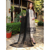 Schick Oodhni Lawn Printed Embroidered Unstitched 3Pcs Suit - 6
