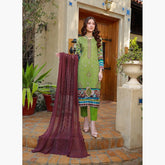 Schick Oodhni Lawn Printed Embroidered Unstitched 3Pcs Suit - 9