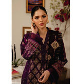 Rashid Sahl Printed Embroidered Lawn Unstitched 3Pcs Suit - 7432