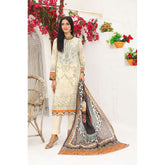 Bin Hameed Dania Printed Lawn Suit 3Pcs with Zari Lining Dupatta - 8