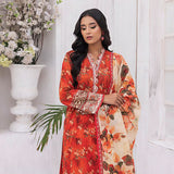 Mirha Printed Lawn Unstitched 3Pcs Suit - MP-0022