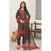 Sophia Lawn Printed Embroidered Unstitched 3Pcs Suit - 7
