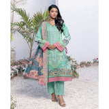 Janan Printed Lawn Embroidered Suit 3Pcs with Cut Work Dupatta - 6