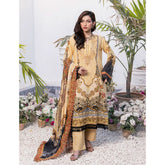Janan Printed Lawn Embroidered Suit 3Pcs with Cut Work Dupatta - 5