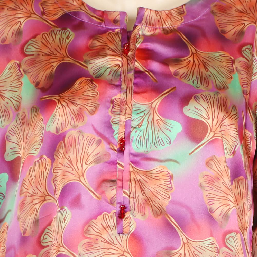 Women's Printed 2Pcs Co-Ord Set - D-7
