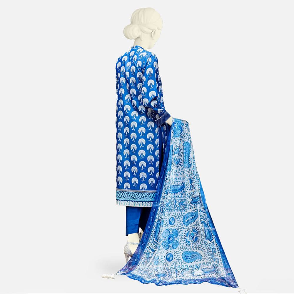 Panjnad Pehnawa Printed Lawn 3Pcs Unstitched Suit - 1022