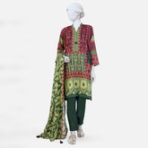 Panjnad Pehnawa Printed Lawn Unstitched 3Pcs Suit - 1025