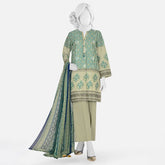 Panjnad Pehnawa Printed Lawn Unstitched 3Pcs Suit - 1155