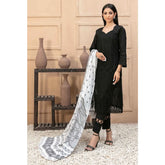 Tawakkal Serra Lawn Banarsi Jacquard Embroidered Unstitched Suit 3Pcs - 13
