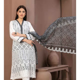 Tawakkal Serra Lawn Banarsi Jacquard Embroidered Unstitched Suit 3Pcs - 10