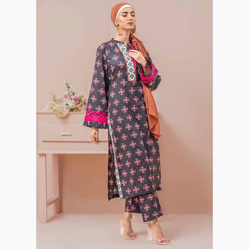 Eminent Women's Digital Printed Lawn Unstitched 2Pcs Suit