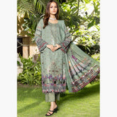 Schick Natasha Slub Lawn Embroidered Unstitched 3Pcs Suit - 3