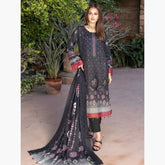 Schick Natasha Slub Lawn Embroidered Unstitched 3Pcs Suit - 5
