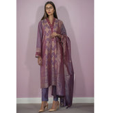 Saya Jacquard Printed Embroidered Unstitched 3Pcs Suit - E34