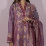 Saya Jacquard Printed Embroidered Unstitched 3Pcs Suit - E34