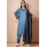 Saya Jacquard Printed Embroidered Unstitched 3Pcs Suit - E08
