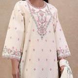 Saya Jacquard Printed Embroidered Unstitched 3Pcs Suit - E33