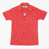 Eminent Boys Casual Printed Shirt - Maroon